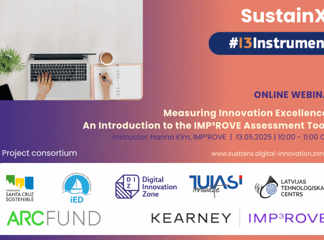 Measuring Innovation Excellence: SustainX Launches First Online Webinar on the IMP³ROVE Tools