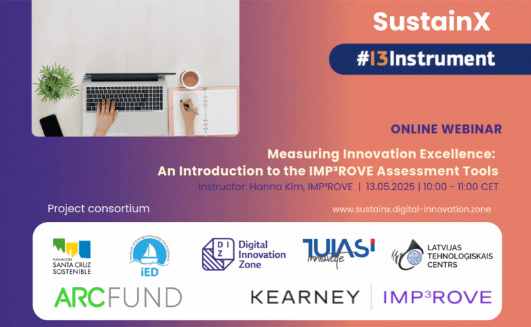 Read more about the article Measuring Innovation Excellence: SustainX Launches First Online Webinar on the IMP³ROVE Tools