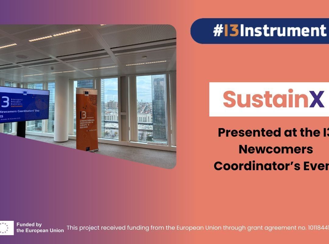 SustainX: Presented at the I3 Newcomers Coordinator’s Event