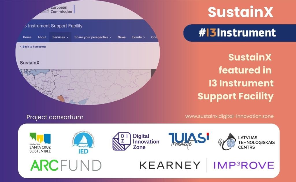 SustainX featured on the official EU I3 website