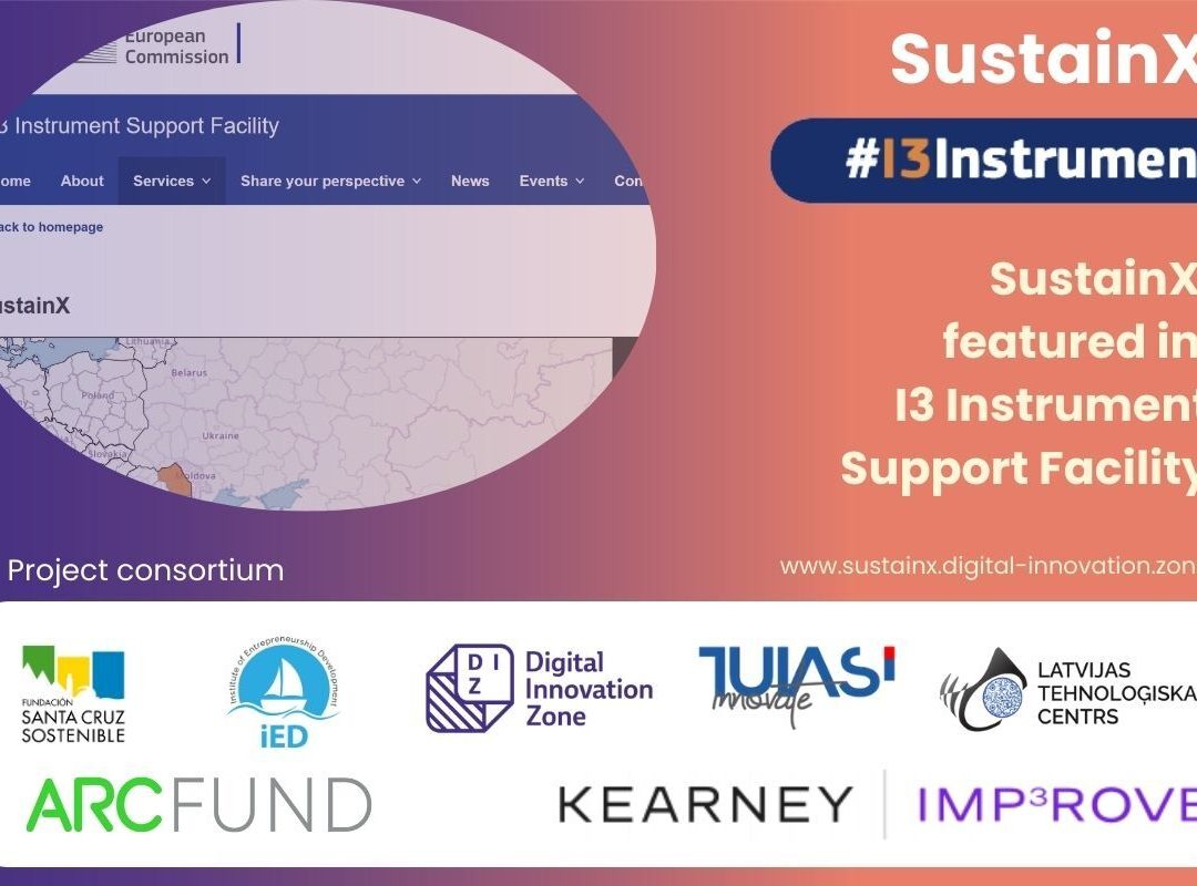 SustainX featured on the official EU I3 website