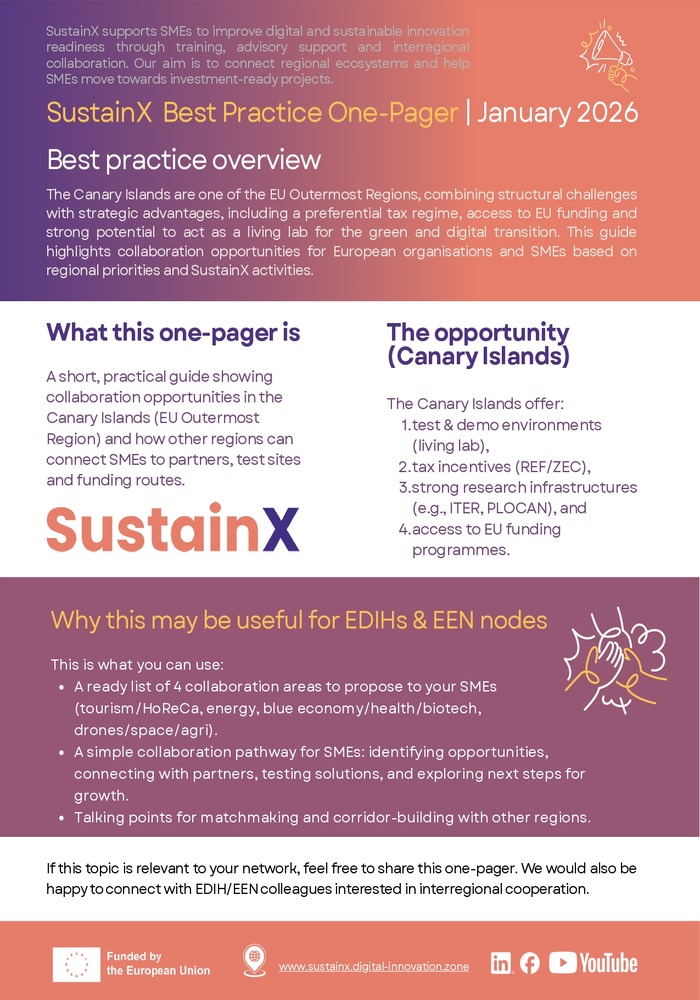 SustainX Best Practice One-Pager January 2026