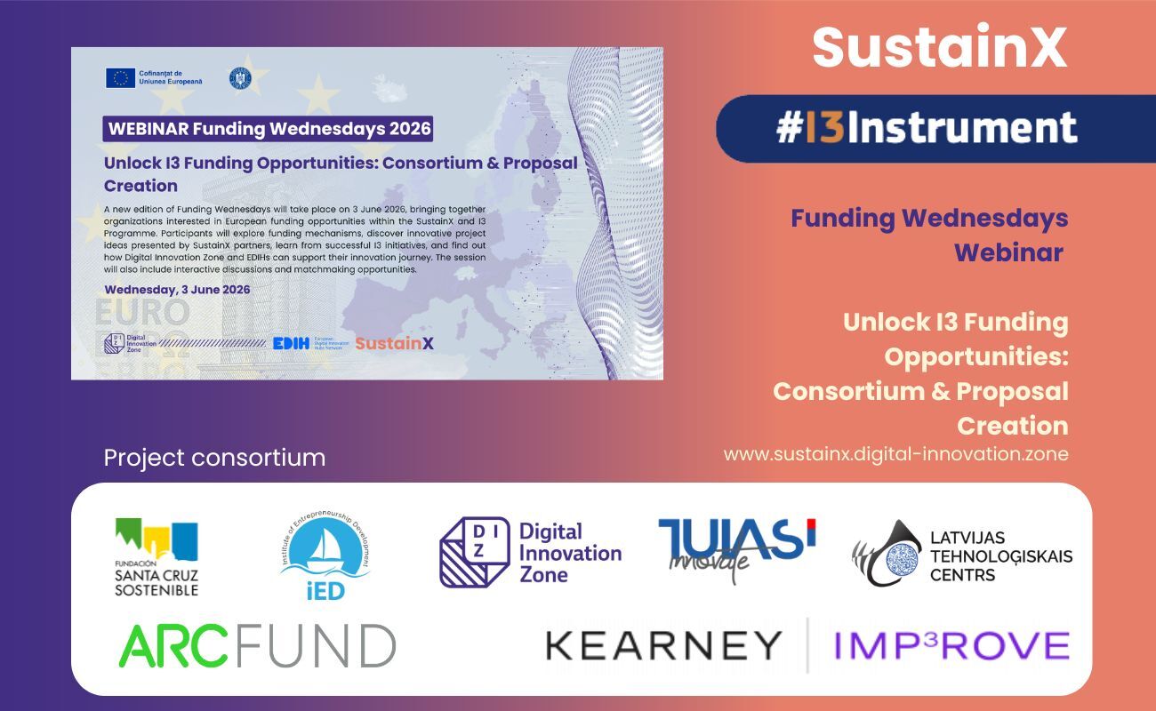 You are currently viewing Funding Wednesdays Webinar: Unlocking I3 Funding Opportunities through SustainX